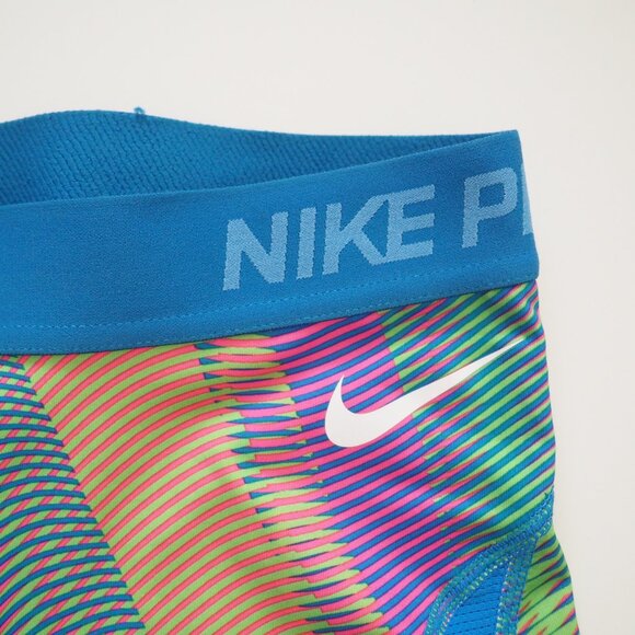 ! Nike Pro Hypercool Frequency Printe Light Photo Bluehyper Shorts sz S - Picture 4 of 5